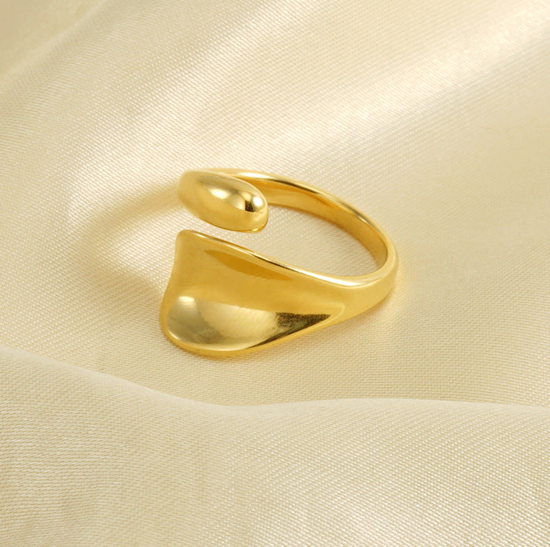 Geometric Ring [304 Stainless Steel, 18K Gold Plated]