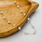 Elegant Pearl Necklace Necklace [Stainless Steel,24K Gold Plated]