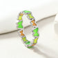 Colored Butterfly Enamel Ring [Stainless Steel]