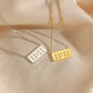 11 Number Necklace [304 Stainless Steel,18K Gold Plated]