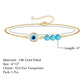 Devil's eye Turquoise Stones Bracelet [Stainless Steel,18K Gold Plated]