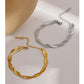 Twist Chain Bracelet/Necklace [304 Stainless Steel, 18K Gold Plated]