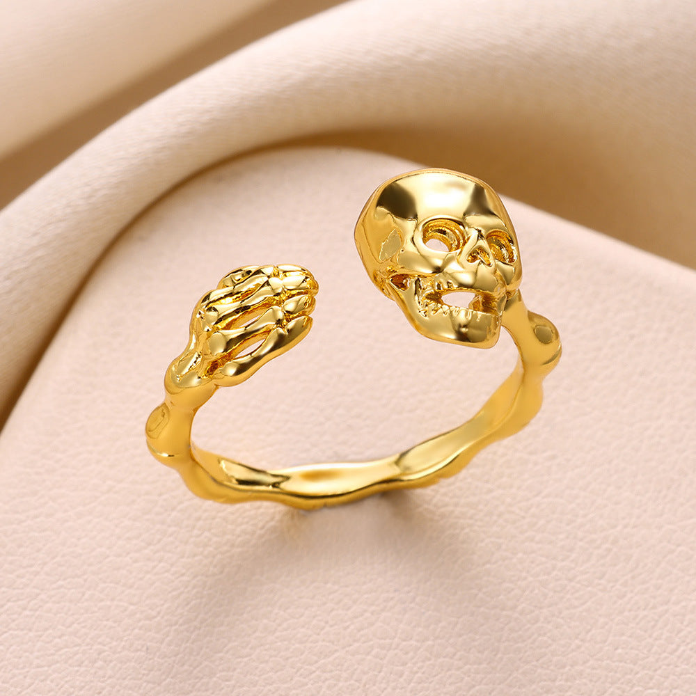 Mix Designs Ring [304 Stainless Steel 18K Gold Plated]