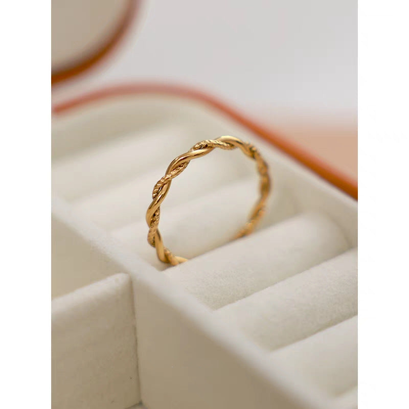 Twist Band Ring [rustfrit stål]