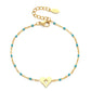 Cross Heart Enamel Bracelet [Stainless Steel]