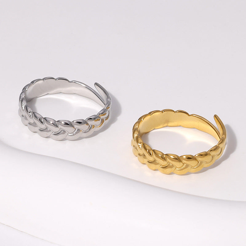 Weizenring [304 Edelstahl 18K Gold plattiert]