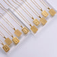 Simple Style Plating Letter Pendant Necklace [304 Stainless Steel,18K Gold Plated]