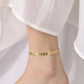 Foglie Anklet [201 in acciaio inossidabile, oro 18K placcato]