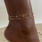 Mix Chain Anklet [201 Stainless Steel]