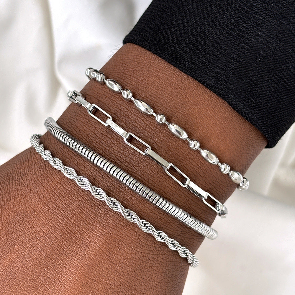 Four Layers Chain Bracelet [304 Stainless Steel]