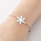 Snowflake Bracelets [201 Stainless Steel, 18K Gold Plated]