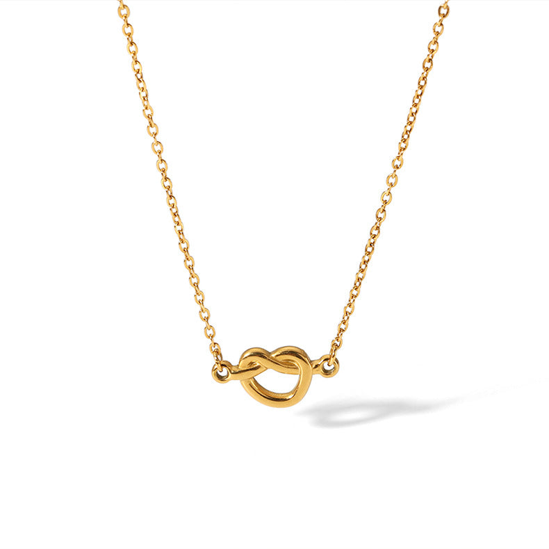 Heart Shape Bracelet/Necklace [304 Stainless Steel,18K Gold Plated]