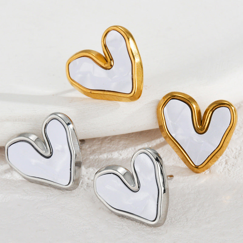 Mix Heart Designs Earrings [304 Stainless Steel]