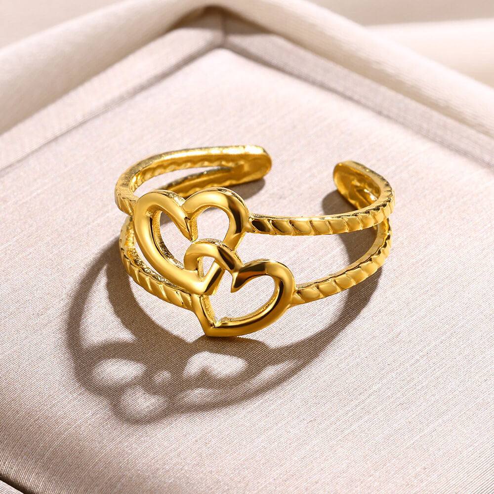 Mix Style Ring [304 Stainless Steel 18K Gold Plated]