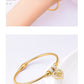 Tree/Eye/Flower Bracelets Bangle [304 Stainless Steel,18K Gold Plated]