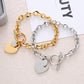 Heart Chain Bracelet [ Stainless Steel]