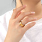 Moon Ring [304 Stainless Steel, 18K Gold Plated]