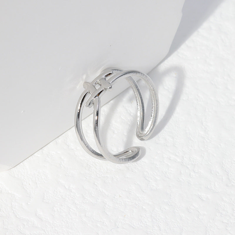 Hollow Open Ring [Stainless Steel]