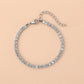 Shiny  Rhinestones Tennis Bracelets [304 Stainless Steel]