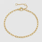 Thin Link Chain Bracelet [Stainless Steel, 14K Gold Plated]