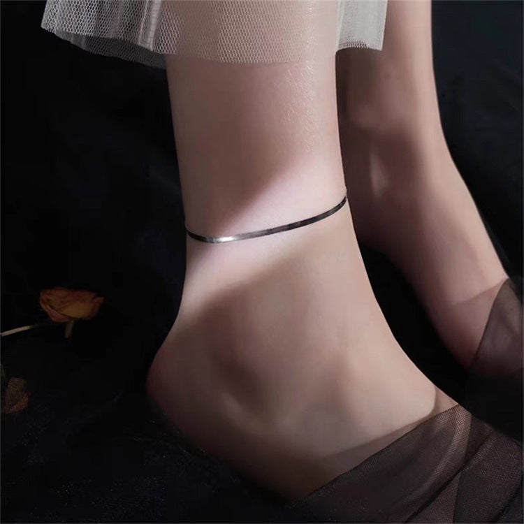 Snake Bone Chain Anklet [Stainless Steel]