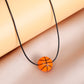 Ball Silica Gel Necklace [304 Stainless Steel]