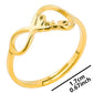 Love Open Ring [304 Stainless Steel 18K Gold Plated]