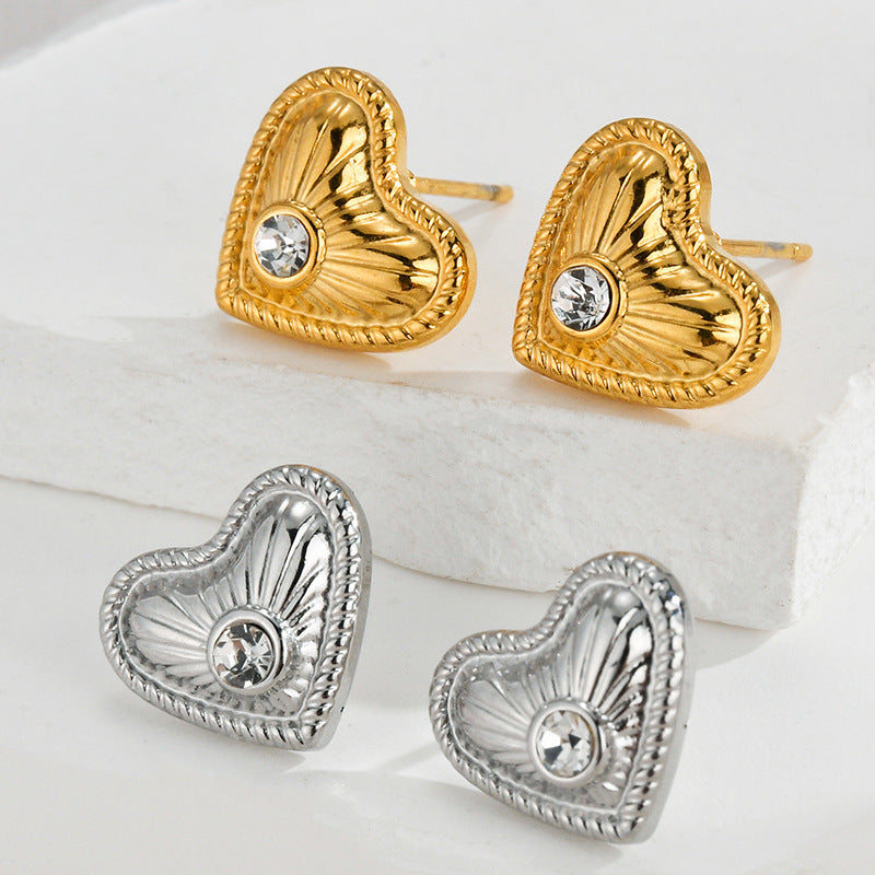 Mix Heart Designs Earrings [304 Stainless Steel]