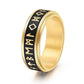 Ancient Letter Ring [304 Stainless Steel 18K Gold Plated]