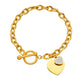 Various Heart Shape Chain Bracelets [Stainless Steel]