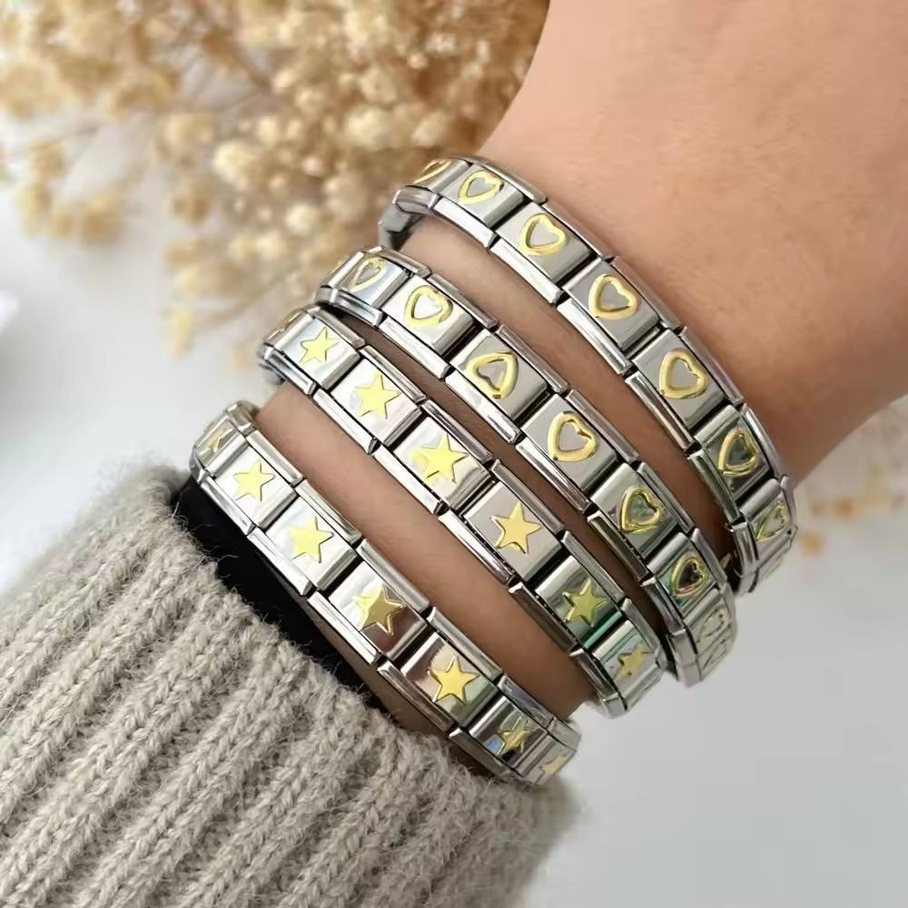 Metallic Bangle Bracelet[304 Stainless Steel]