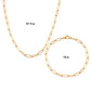 Thin Link Chain Bracelet/Necklace [Stainless Steel,18K Gold Plated]