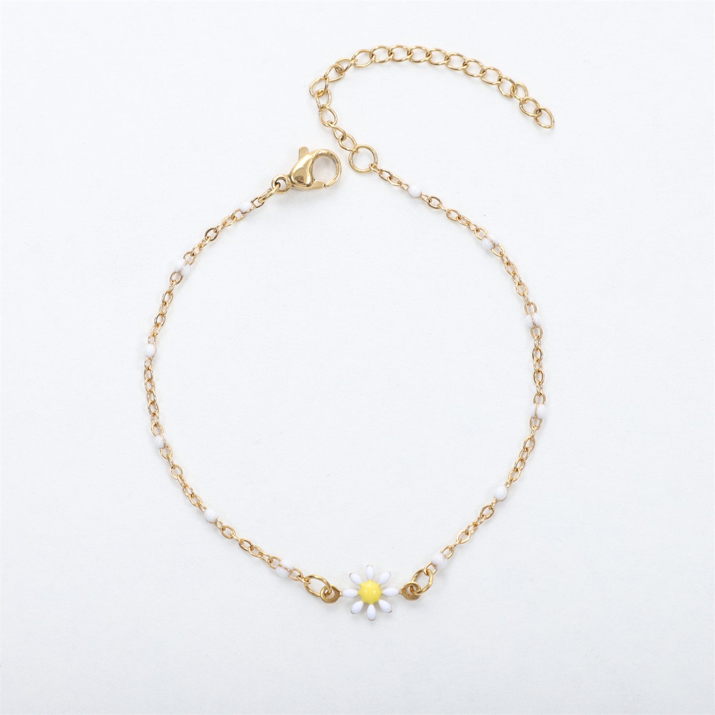 Bracelet de fleurs de marguerite [304 en acier inoxydable]