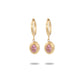 Colorful Zircon Drop Earrings [304 Stainless Steel,18K Gold Plated]