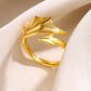 Mix Style Ring [304 Stainless Steel 18K Gold Plated]