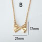 Bow Knot  Pendant Necklace Necklace [304 Stainless Steel]