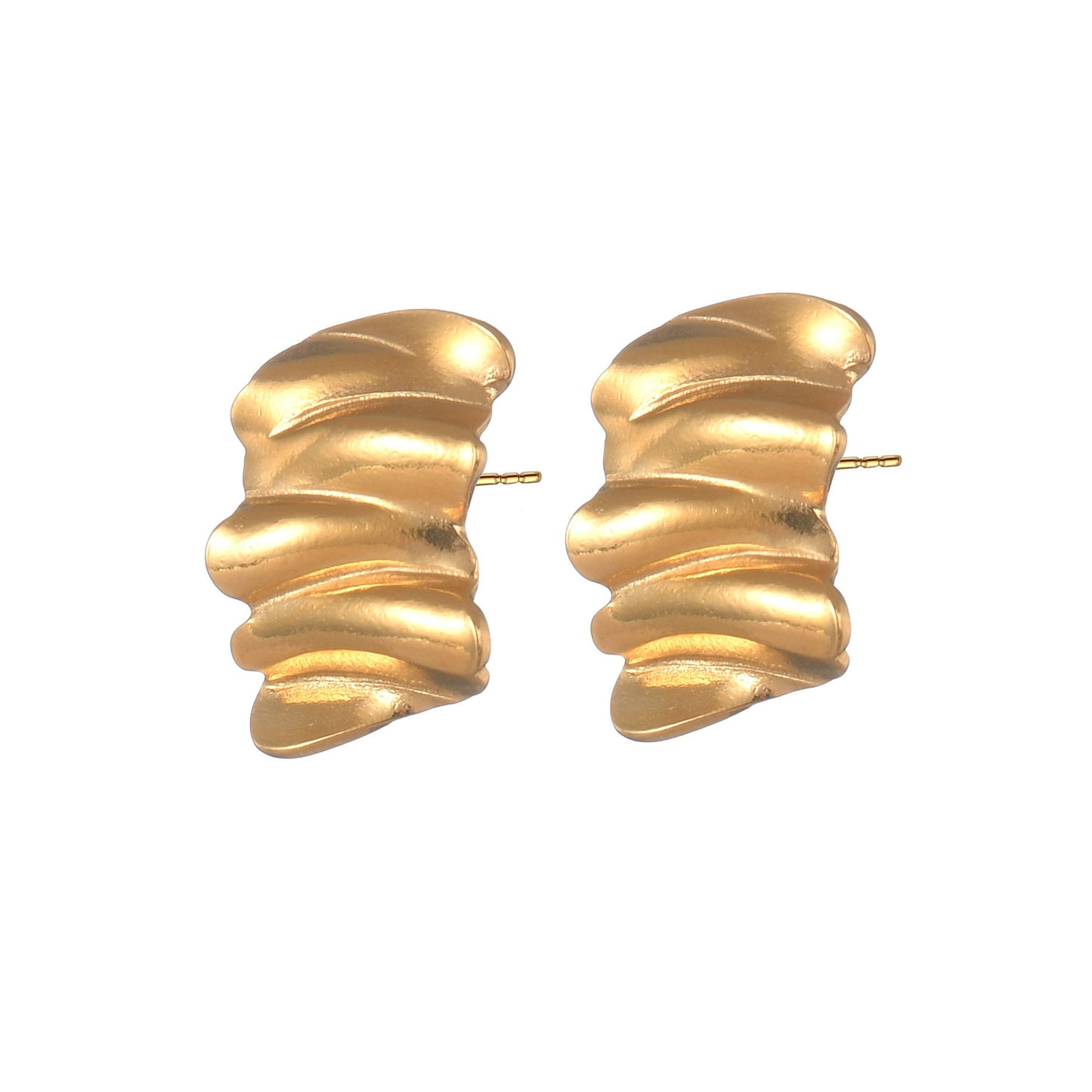 Pearl Gold Earrings [304 Stainless Steel]