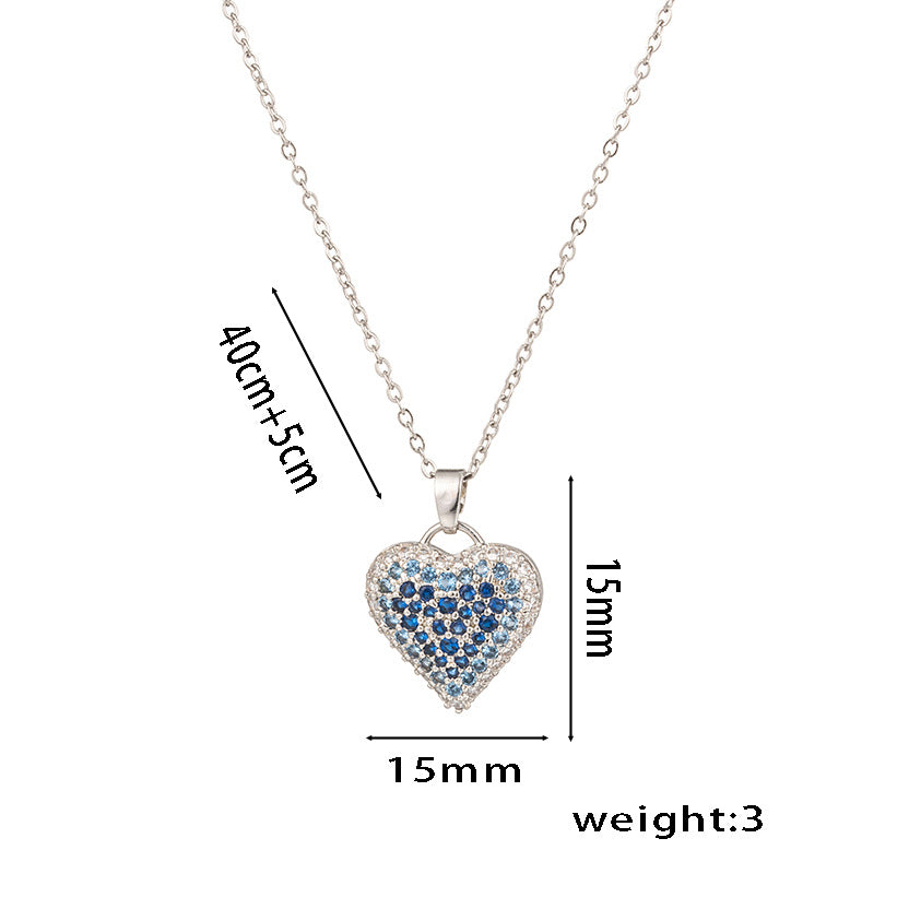 Heart Shape Necklace [304 Stainless Steel,Copper]