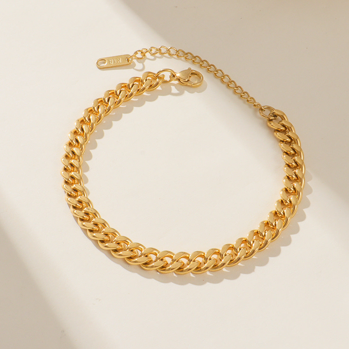 Braccialetti a catena [acciaio inossidabile 316L, oro 18K placcato]