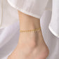 Leaves Anklet [201 Stainless Steel, 18K Gold Plated]