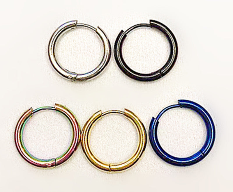 Single Hoop Earrings 1 Piece Earrings [Stainless Steel]