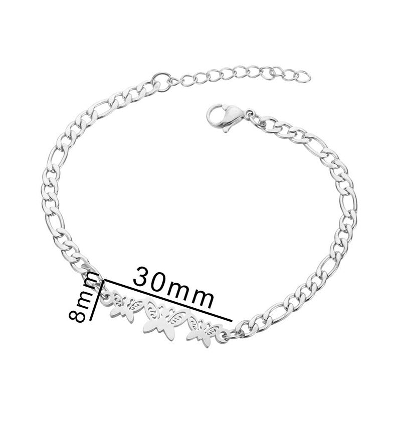 Butterfly/snowflake Bracelets [Stainless Steel]