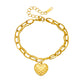 Various Heart Shape Chain Bracelets [Stainless Steel]