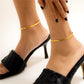 Snake Bone Chain Anklet [Stainless Steel]