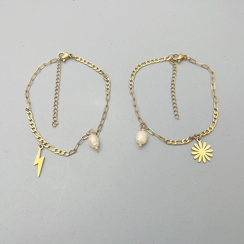 Chain Sun/Thunder Bracelet [Stainless Steel]