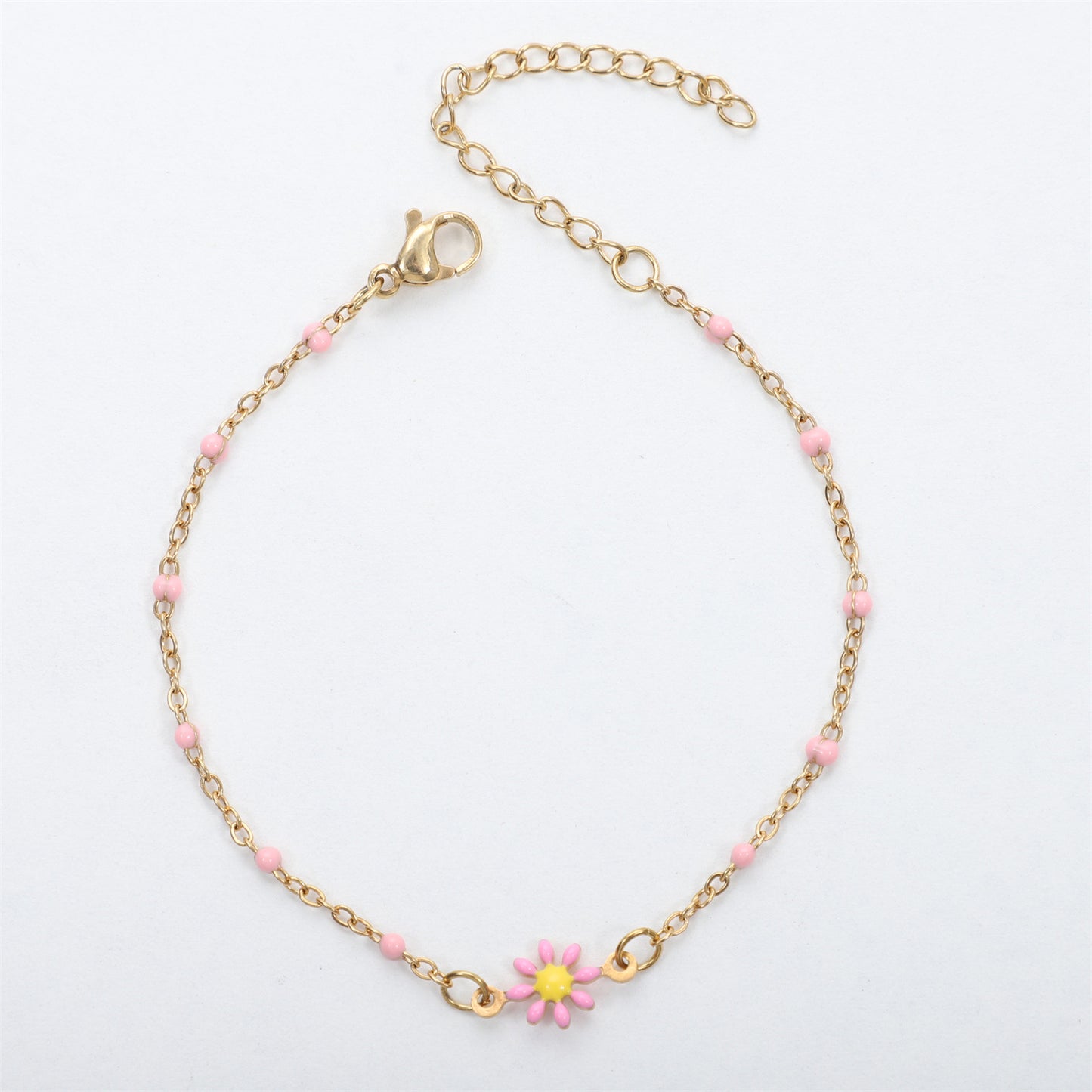 Bracelet de fleurs de marguerite [304 en acier inoxydable]