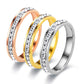 Zircon Band Ring [Stainless Steel]