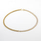 Rhinestones Chain Bracelet/Necklace [304 Stainless Steel, 18K Gold Plated]