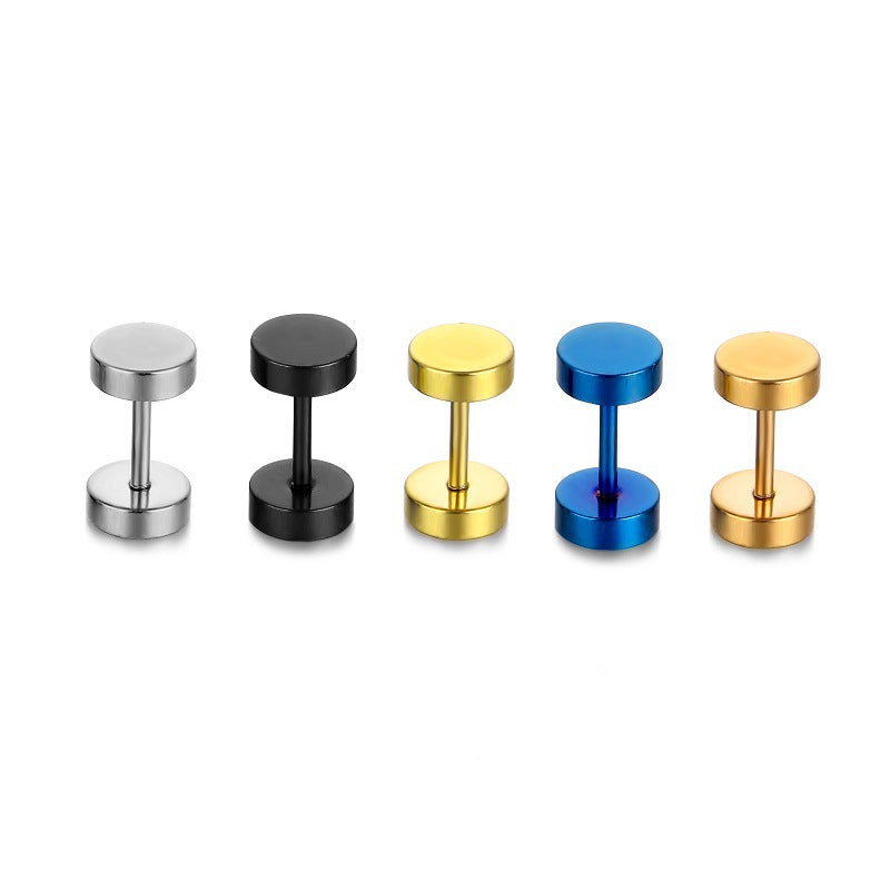 Men Ear Studs 1 Piece [Stainless Steel]