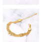 Butterfly Chain Bracelet [304 Stainless Steel, 18K Gold Plated]